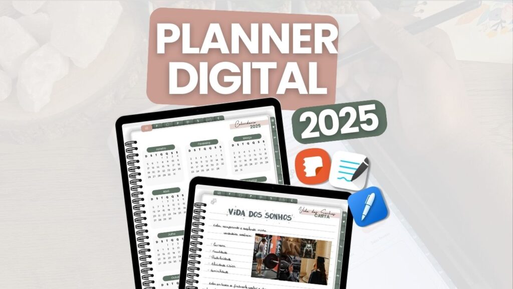 Planner Digital 2025 [LANÇAMENTO] A ferramenta de organização definitiva que você precisa!