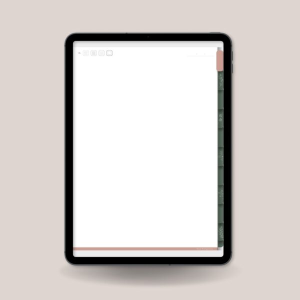 caderno digital folha em branco