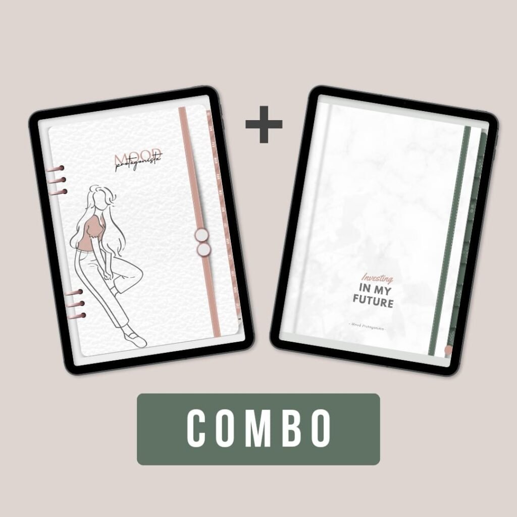 Caderno digital mood protagonista